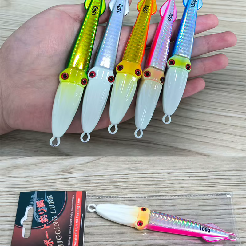 Jig Teaser J134 para calamar – Hundimiento rápido - imagen 4
