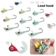FREE FISHER Jig Head para pesca en hielo con vinilo nadador luminoso