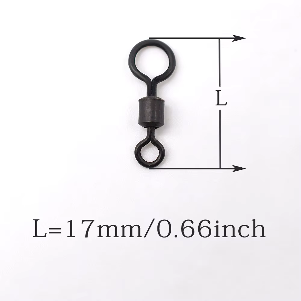 MNFT Terminal ojo grande para carpa Aparejos giratorios negro mate - imagen 5