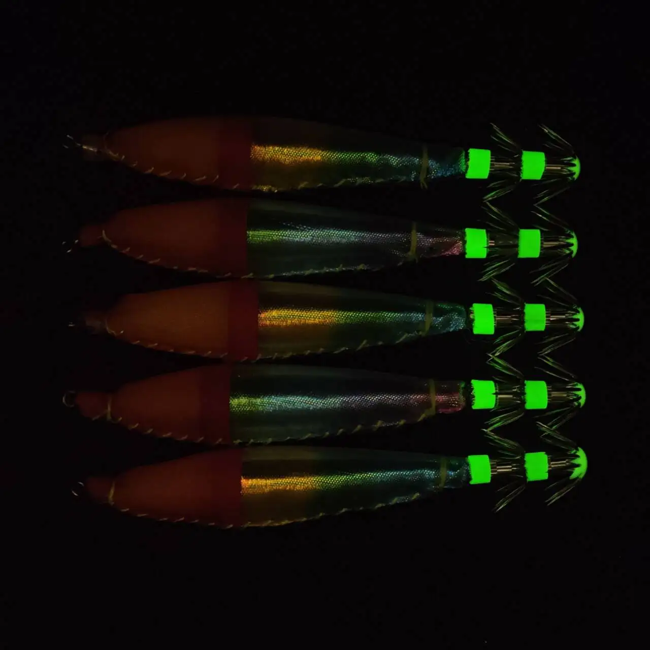 Ackibbik jig luminoso de calamar para gambas con gancho - imagen 2