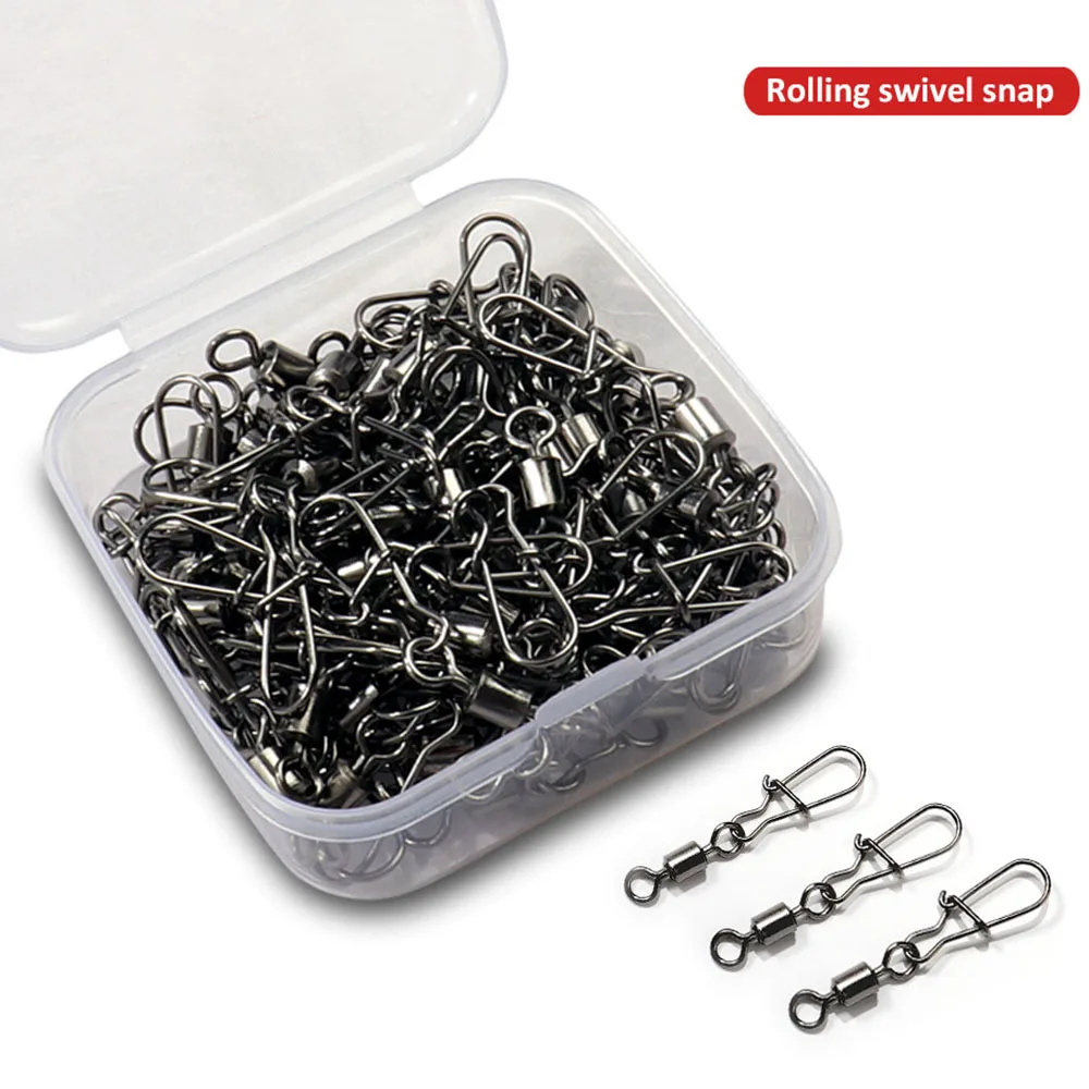 Conector giratorio pin y anillo rodante para señuelos de pesca