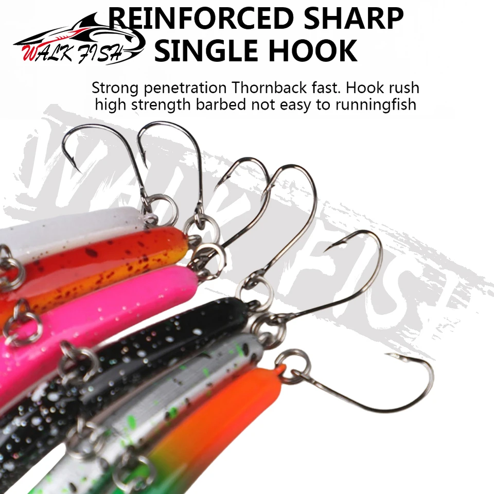 WALK FISH Minnow de hundimiento crankbait con anzuelo afilado - imagen 2