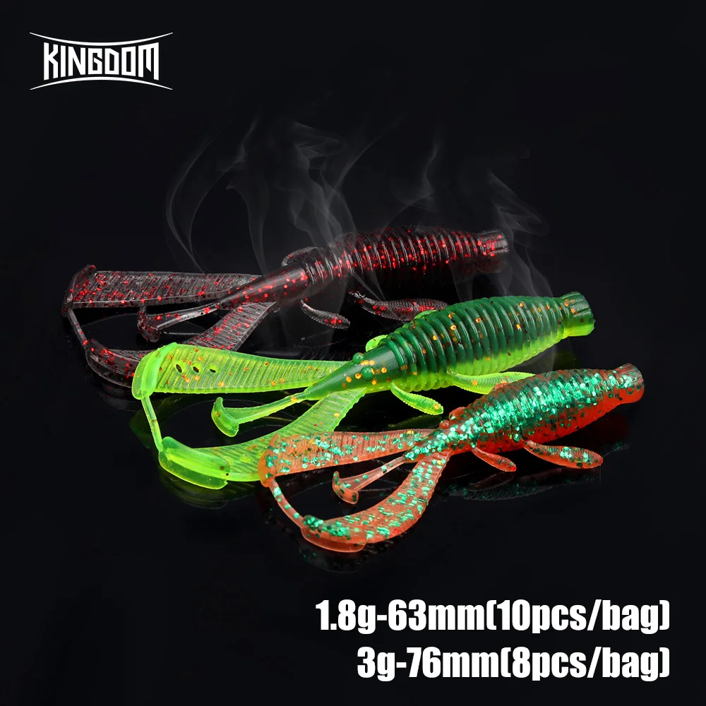 Señuelo blando Kingdom Worm TPE flotante para lubina y lucio - imagen 2