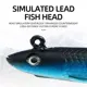 ShareShark Señuelo de Carpa Jig Head para vinilo tipo anguila - imagen 2