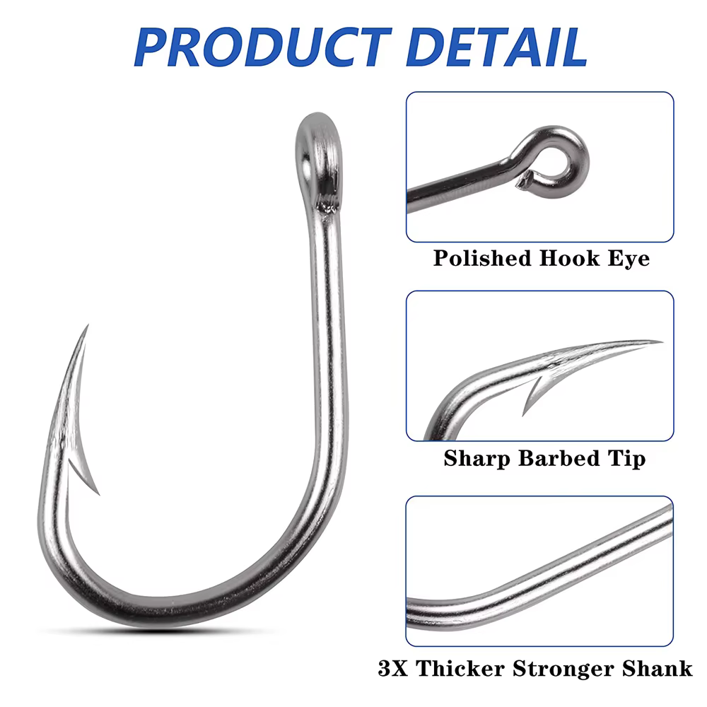 Anzuelos Circle Hook acero inoxidable para mar - imagen 3
