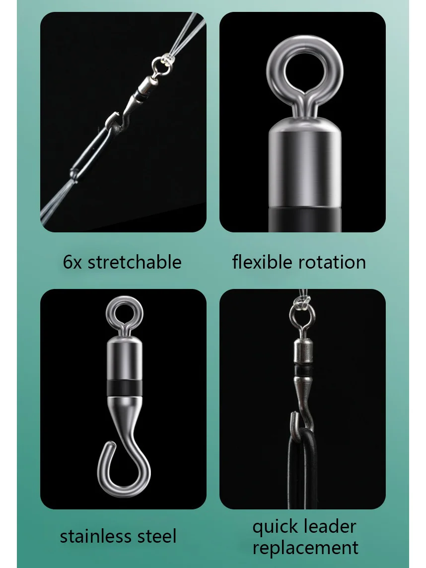 Eslabones giratorios de liberación rápida con anillos de goma - imagen 3
