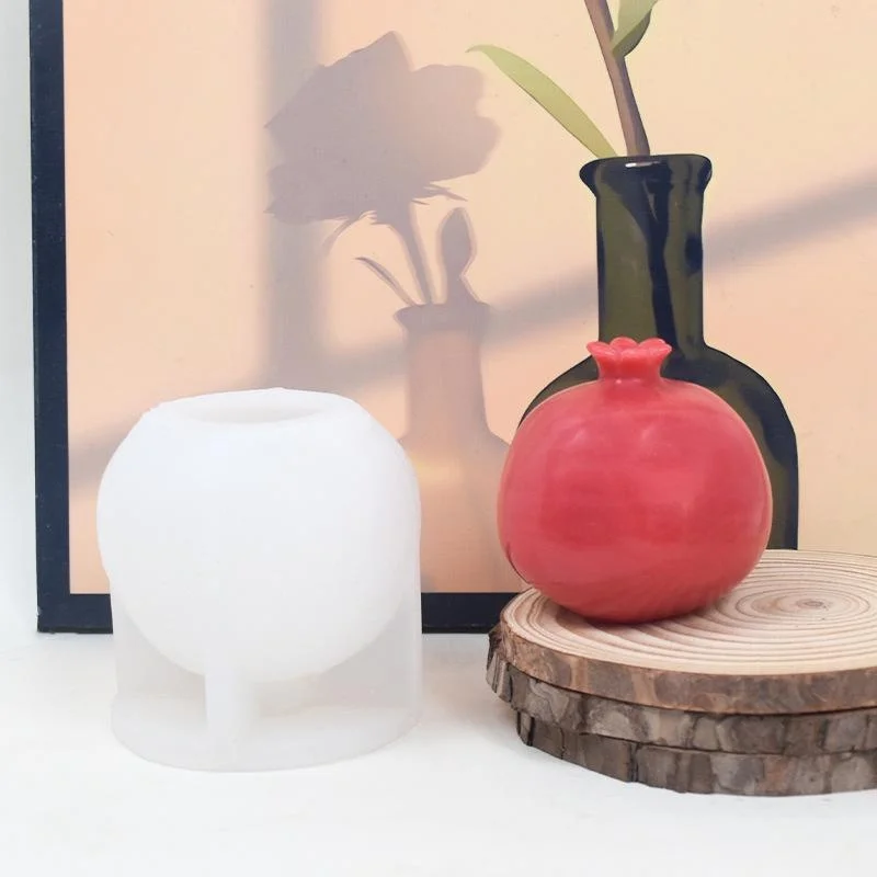 Molde granada para velas de silicona artesanal aromaterapia