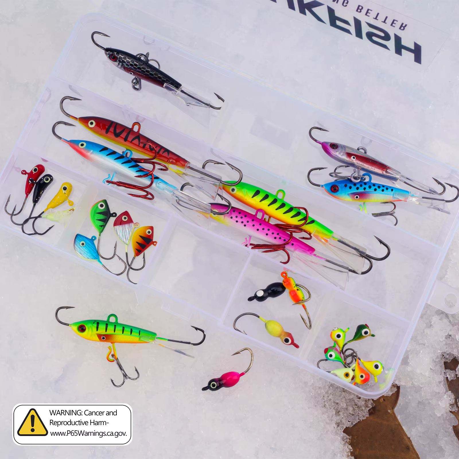 Kit Jig Head Micro Vinilos Luminosos – Anzuelos Pesca en Hielo - imagen 4