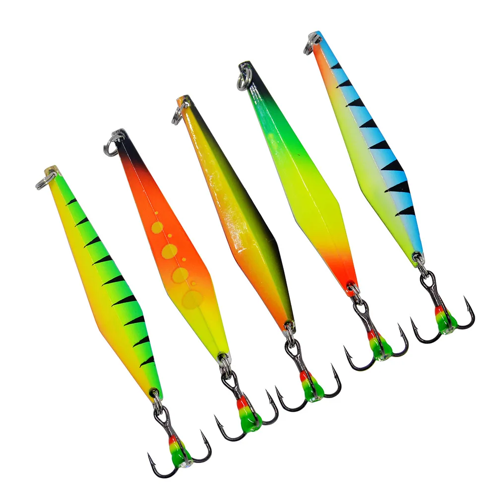 Señuelos de hielo Zinc Micro peces 5,5 cm para invierno