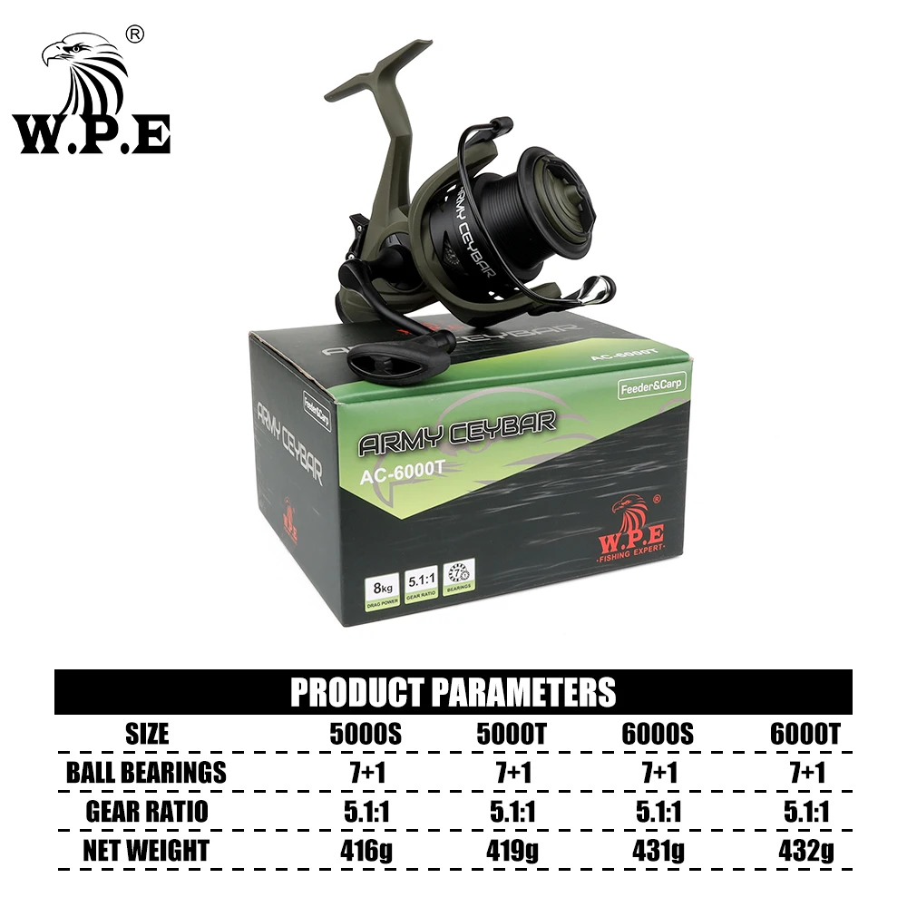 Carrete giratorio W.P.E 5000/6000 – Relación 5.1:1 – Alta velocidad - imagen 5