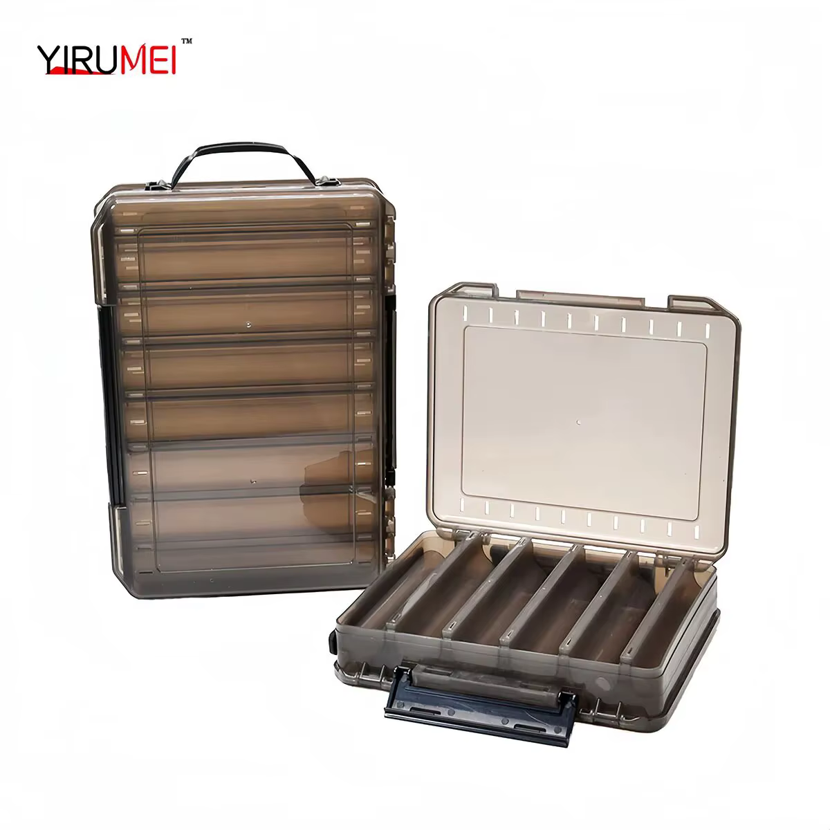 Caja de aparejos doble cara para carpa – Almacenamiento con compartimentos - imagen 3