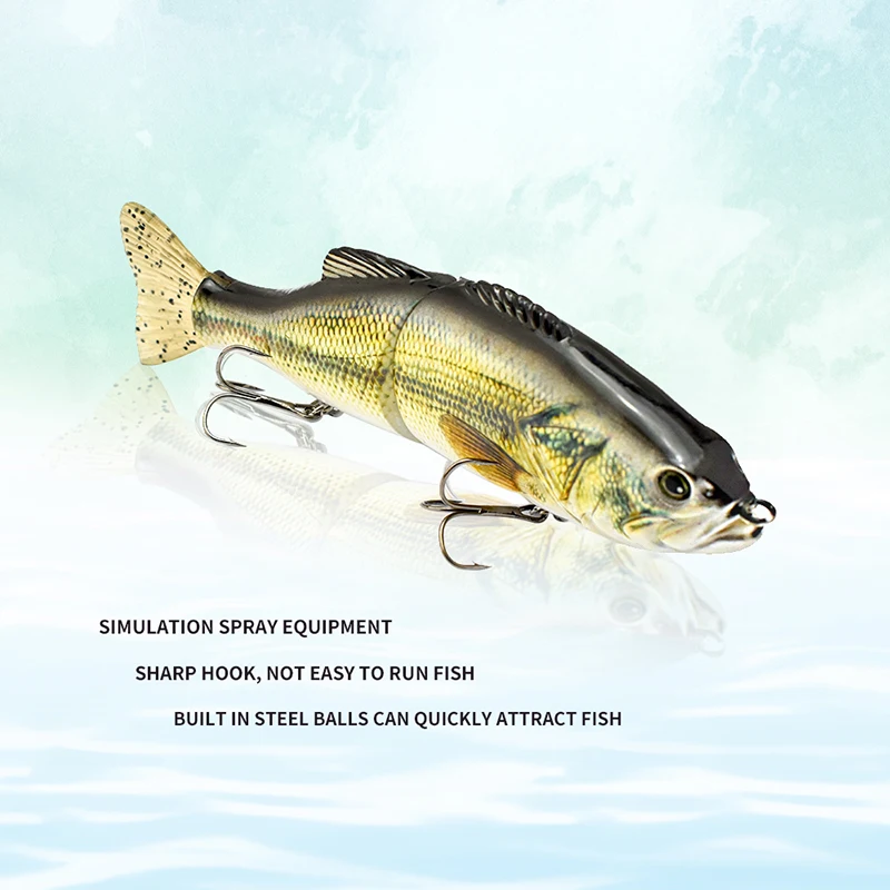 Glide Bluegill Wobbler que se hunde para lubina de cola blanda - imagen 2