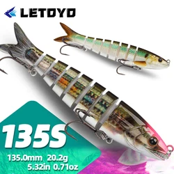 LETOYO Wobbler señuelo articulado swimbait – lubina y lucio