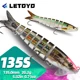 LETOYO Wobbler señuelo articulado swimbait – lubina y lucio
