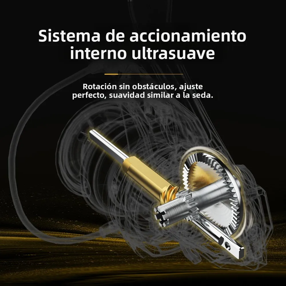 Carrete giratorio Huidiao AP-II Zero Play – arrastre suave - imagen 2