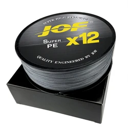 JOF X12 Sedal Trenzado PE – Alta resistencia para pesca deportiva