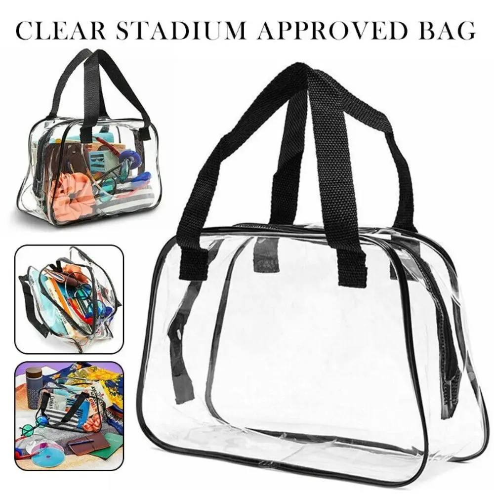 Bolsa de viaje transparente para almacenamiento y aseo en estadios - imagen 4