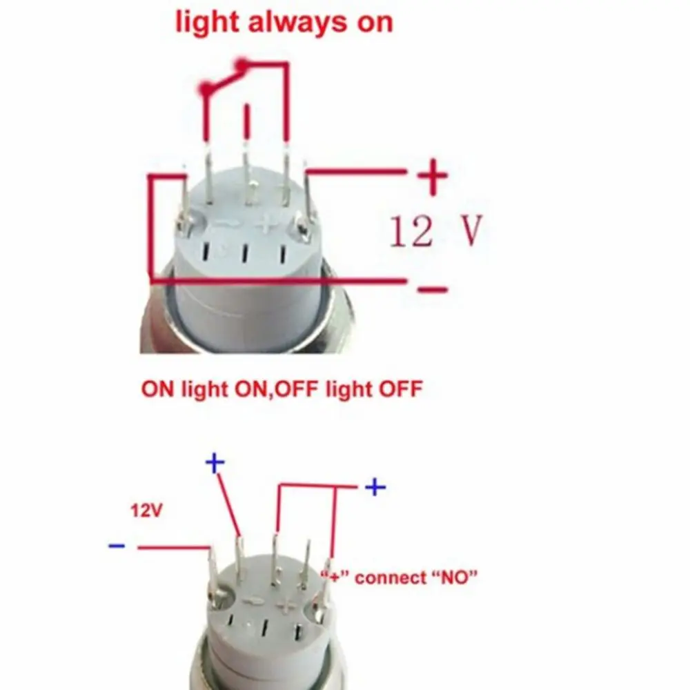 Interruptor momentáneo con LED para encendido de coche - imagen 5