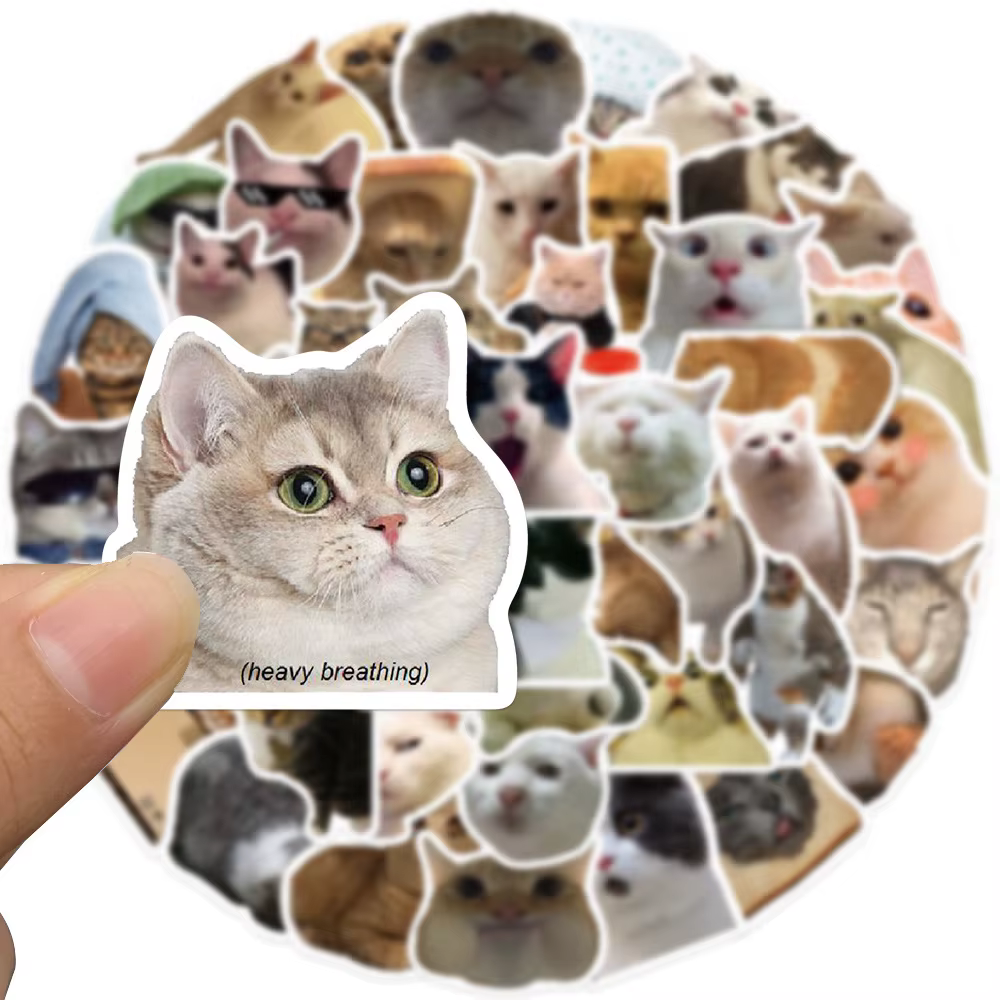Pegatinas de pesca MEME - animales divertidos - imagen 2