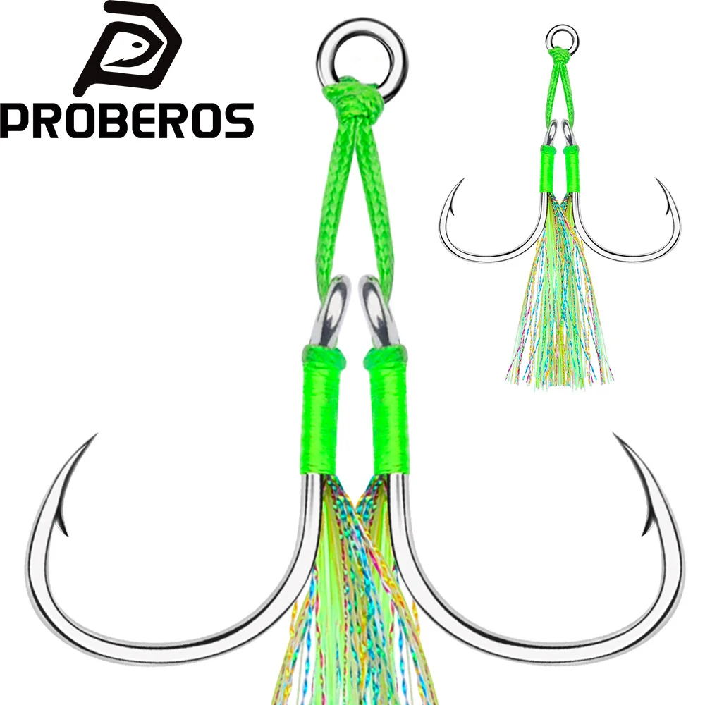 Anzuelo doble con púas Proberos para jigging marino de fondo - imagen 5