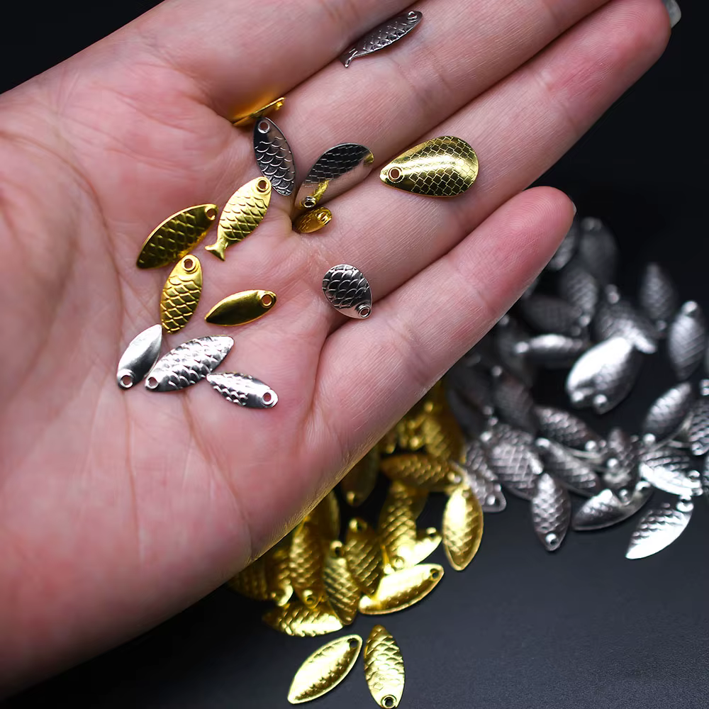Señuelos DIY con cuchillas de cobre MNFT para pesca con anillos giratorios - imagen 5