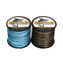 Hercules Línea Trenzada PE 4/8 Hebras Camuflaje Azul Salada Carpa
