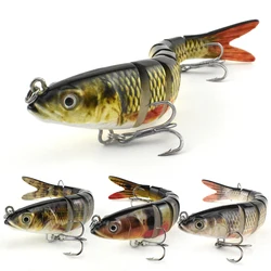 Crankbait articulado con acción realista para pesca deportiva