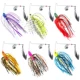 Spinnerbait Free Fisher faldas de goma y purpurina, lubina y lucio