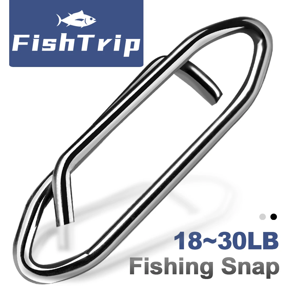Clip de presión FishTrip en acero inoxidable para aparejos - imagen 3