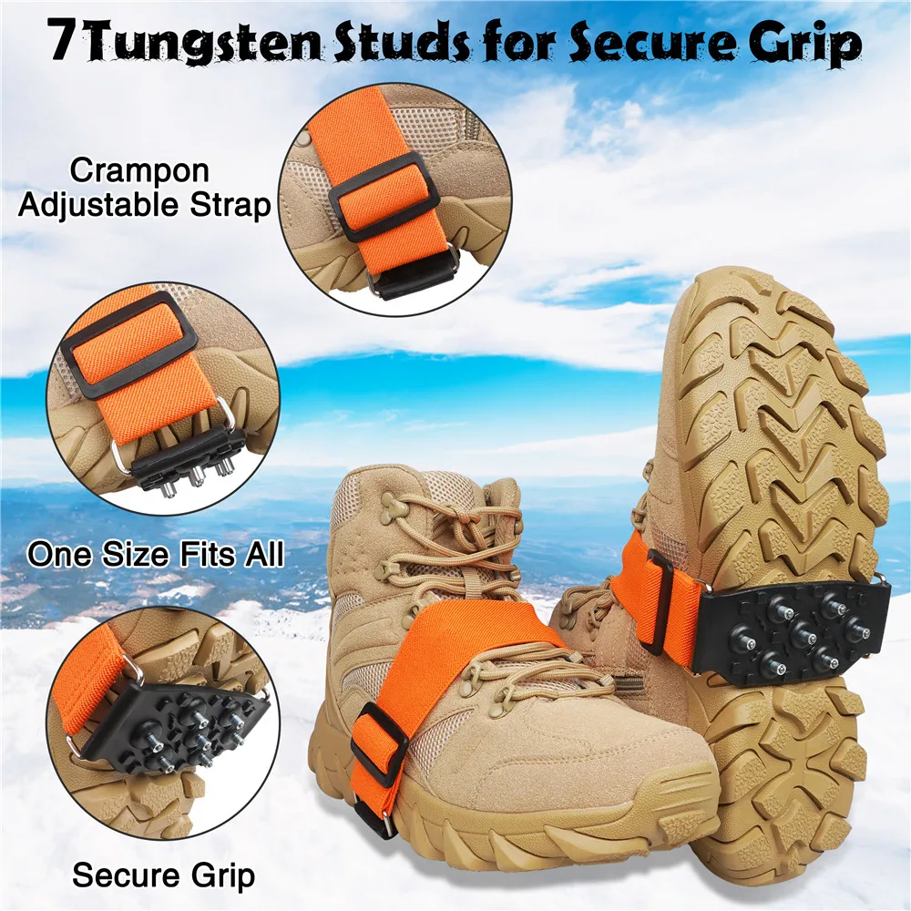 Pack compacto de crampones para viaje