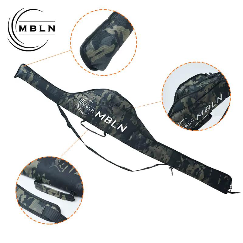 Bolsa plegable para caña de pescar con asa y bandolera - imagen 4