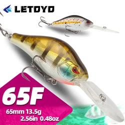 LETOYO Señuelo Crankbait flotante para agua salada – tucunaré