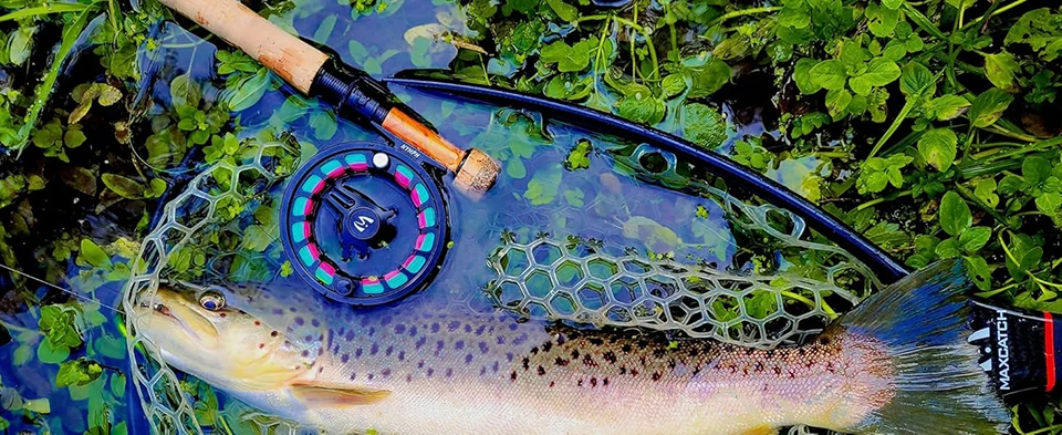 Carrete para pesca con mosca y ninfas