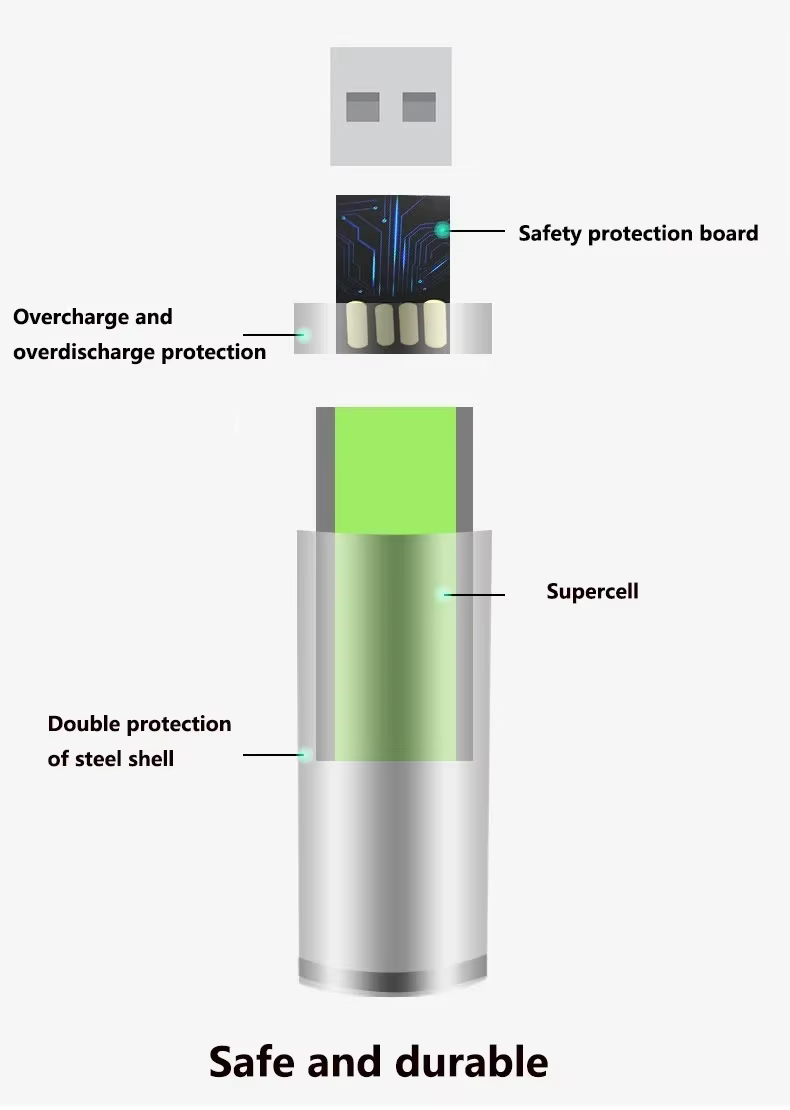 Batería recargable AAA USB para mando a distancia ratón inalámbrico - imagen 4