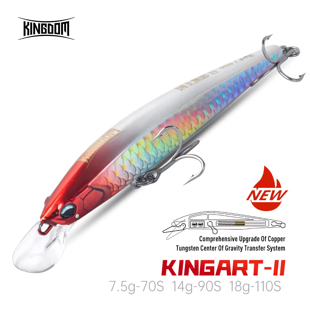 Kingdom Kingart-II Minnow: señuelo slow sinking para lubina - imagen 2