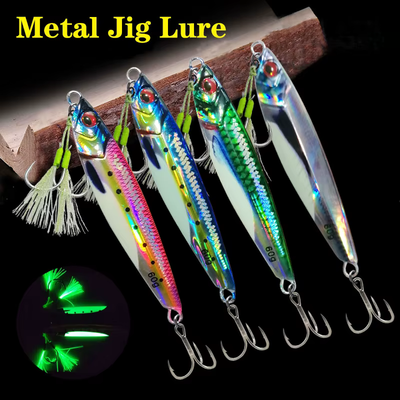 AS Slow Jig Señuelo UV 3D – Cebo Hundido 60-80g - imagen 5