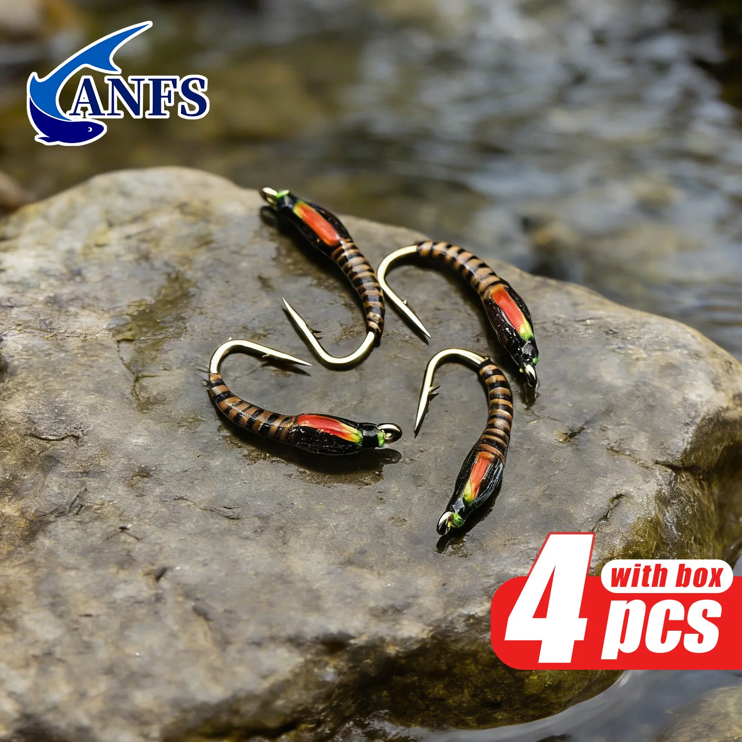 Moscas para trucha ANFS con ninfa, midge y buzzer – anzuelos - imagen 3