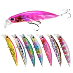 Señuelo Minnow Wobbler hundimiento Jerkbait para agua salada