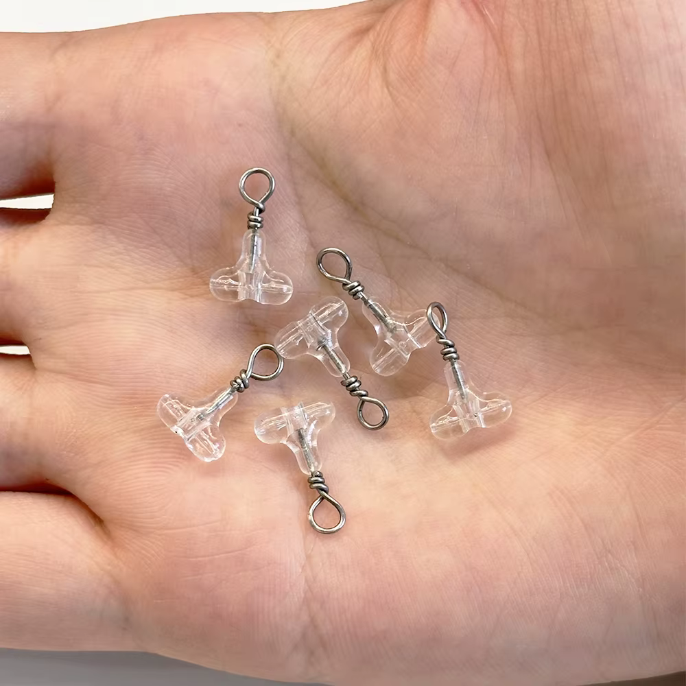 Cuentas T Transparentes con Clip – Accesorios Montaje Señuelos - imagen 4