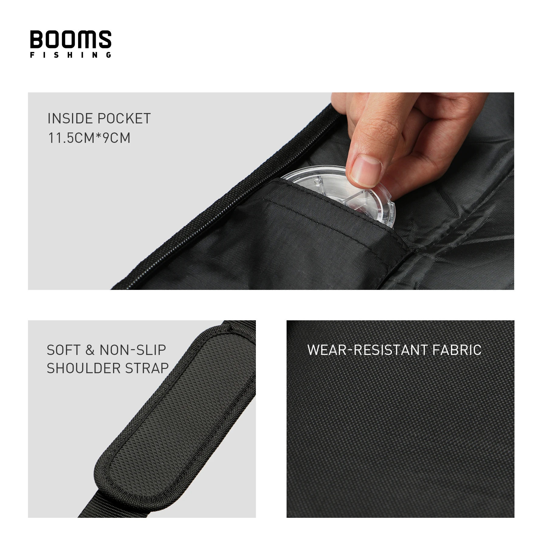 Booms Fishing PB1 Bolsa de Pesca Plegable para Carretes y Cañas - imagen 5