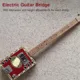 Puente para Guitarra Ajustable Hard-tail Plateado/Negro - imagen 3