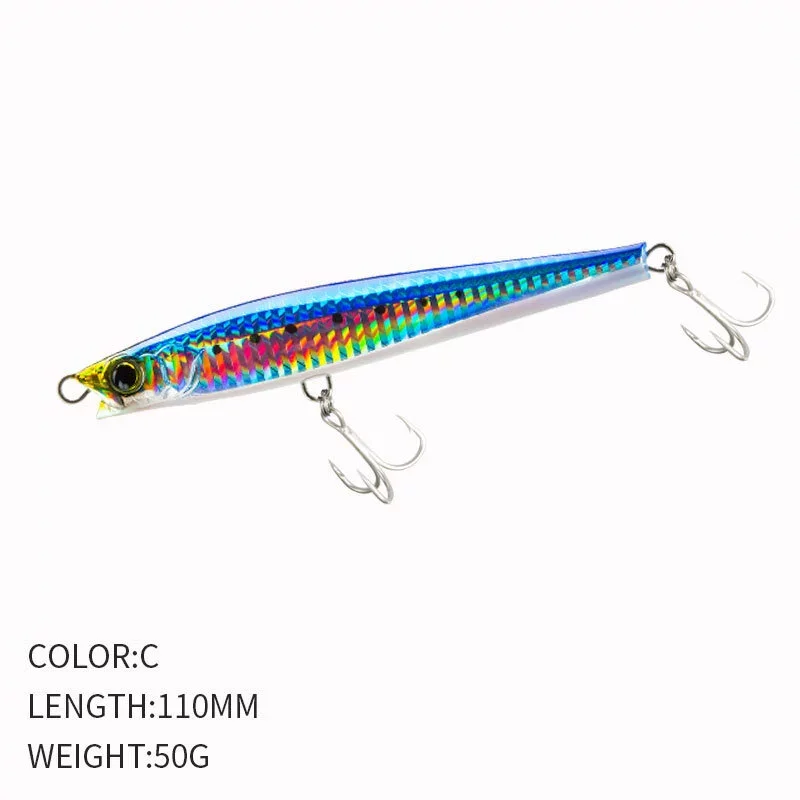 Señuelo Minnow Pencil Wobbler Monster Shot para agua salada - imagen 3