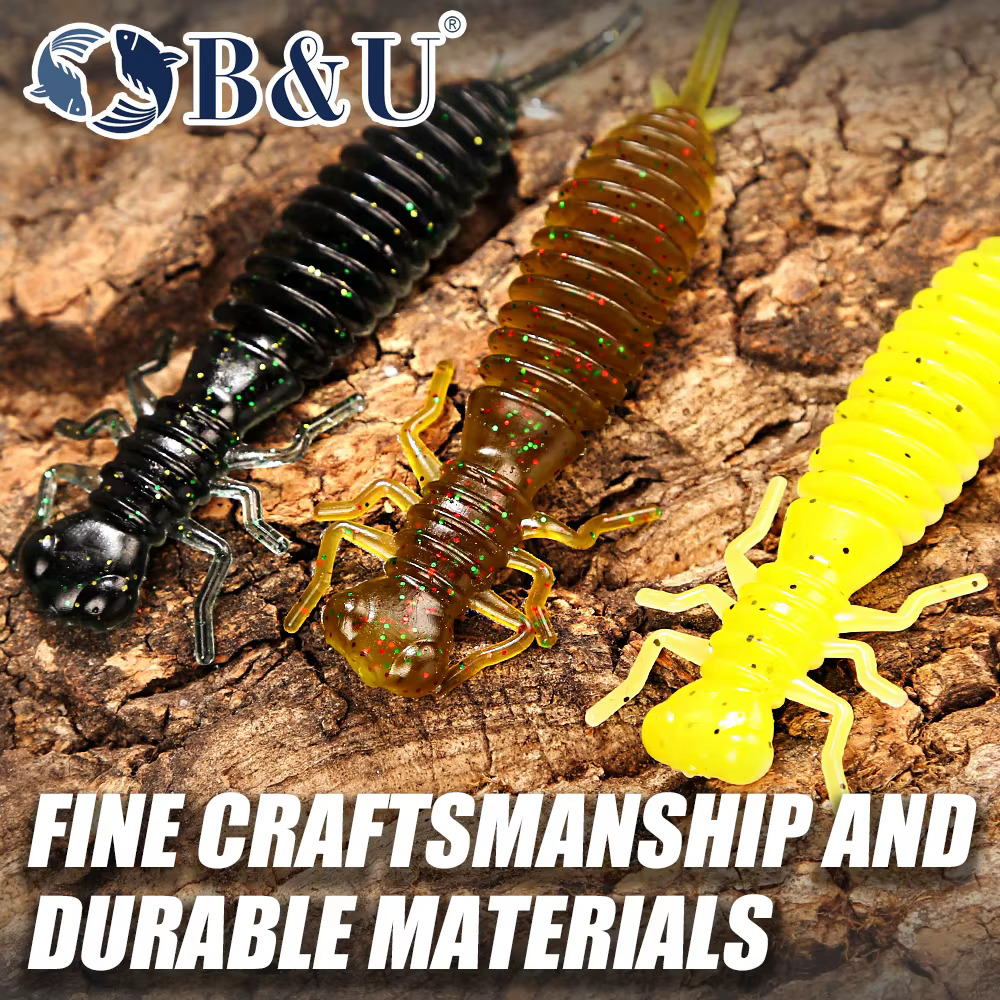 B & U Swimbait Larva – Señuelo blando para Bass y Pike - imagen 5