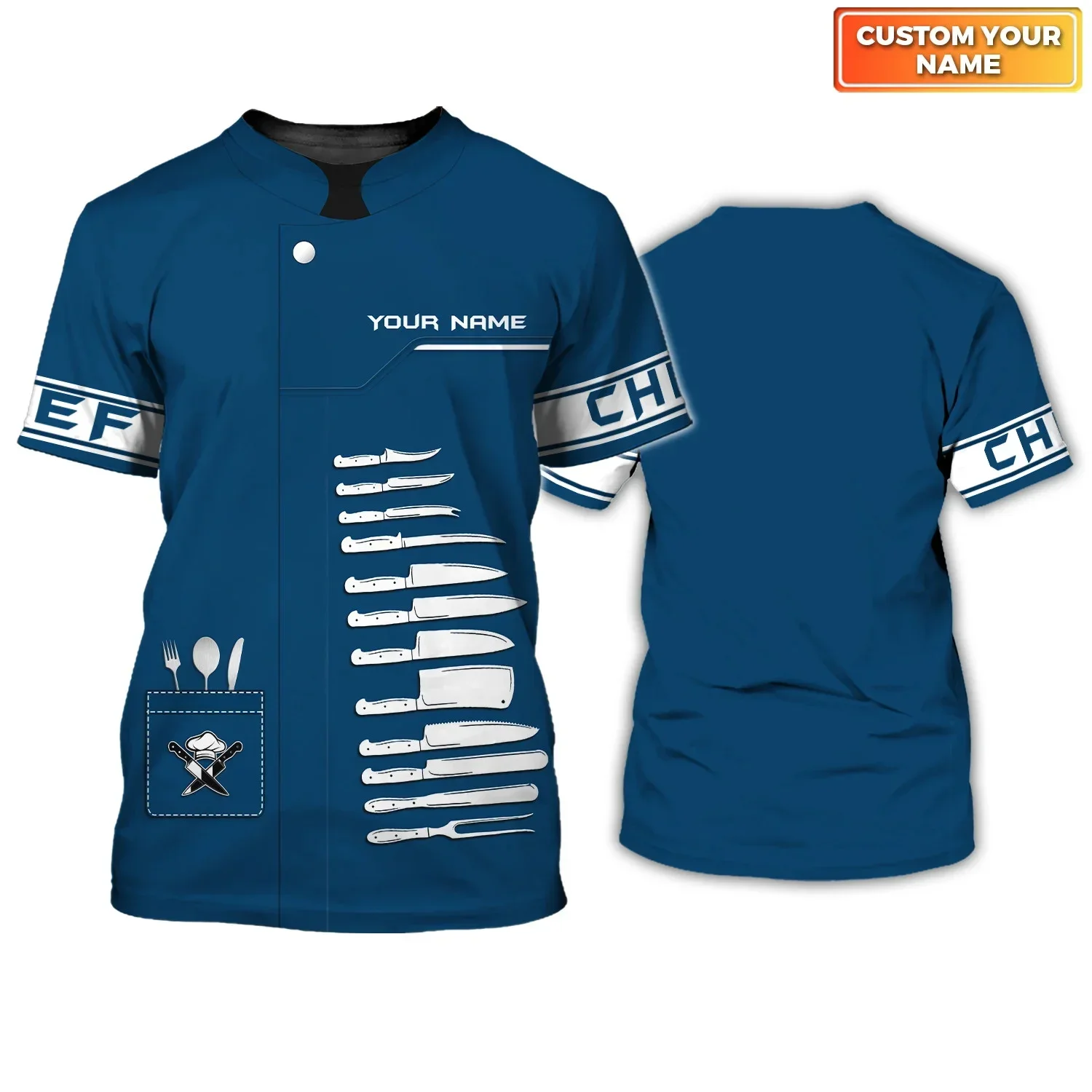 Camiseta de pesca 3D personalizada para hombre verano