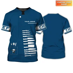 Camiseta de pesca 3D personalizada para hombre verano