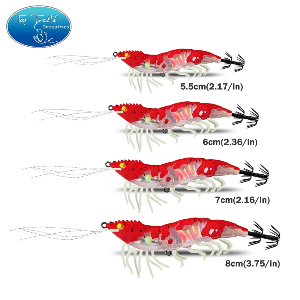 Señuelo de calamar jigging Top Tackle Industries vista frontal
