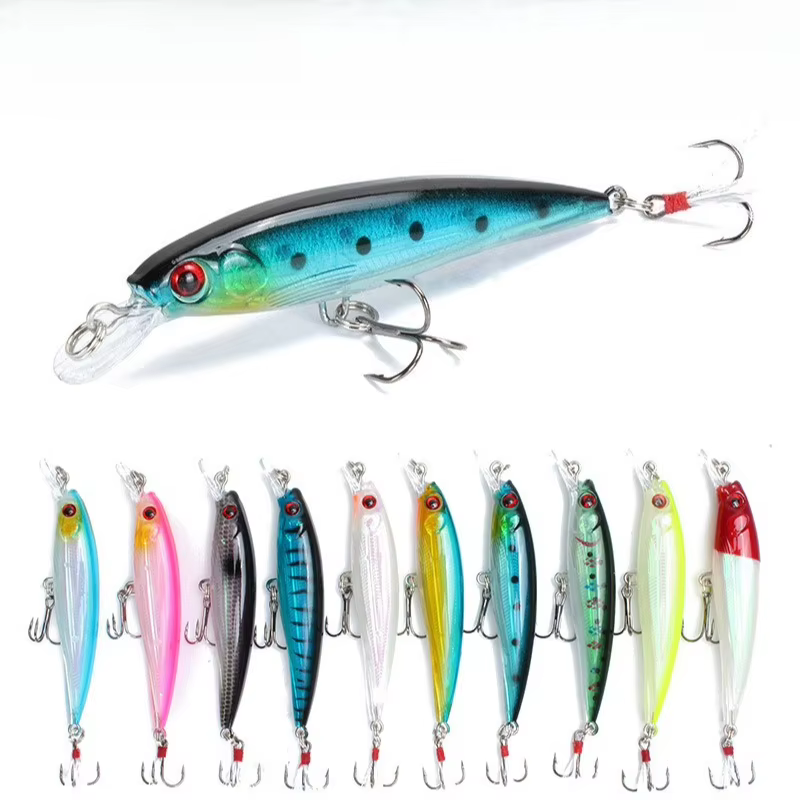Señuelo Larser Minnow 9cm 7g – Crankbait con anzuelo de plumas - imagen 4