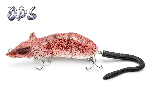 Señuelo de ratón Wobbler multiarticulado en acción