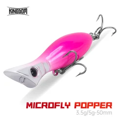 Kingdom Mini Popper 50mm 3,5g Flotante - Señuelo para Lúcio y Bagre
