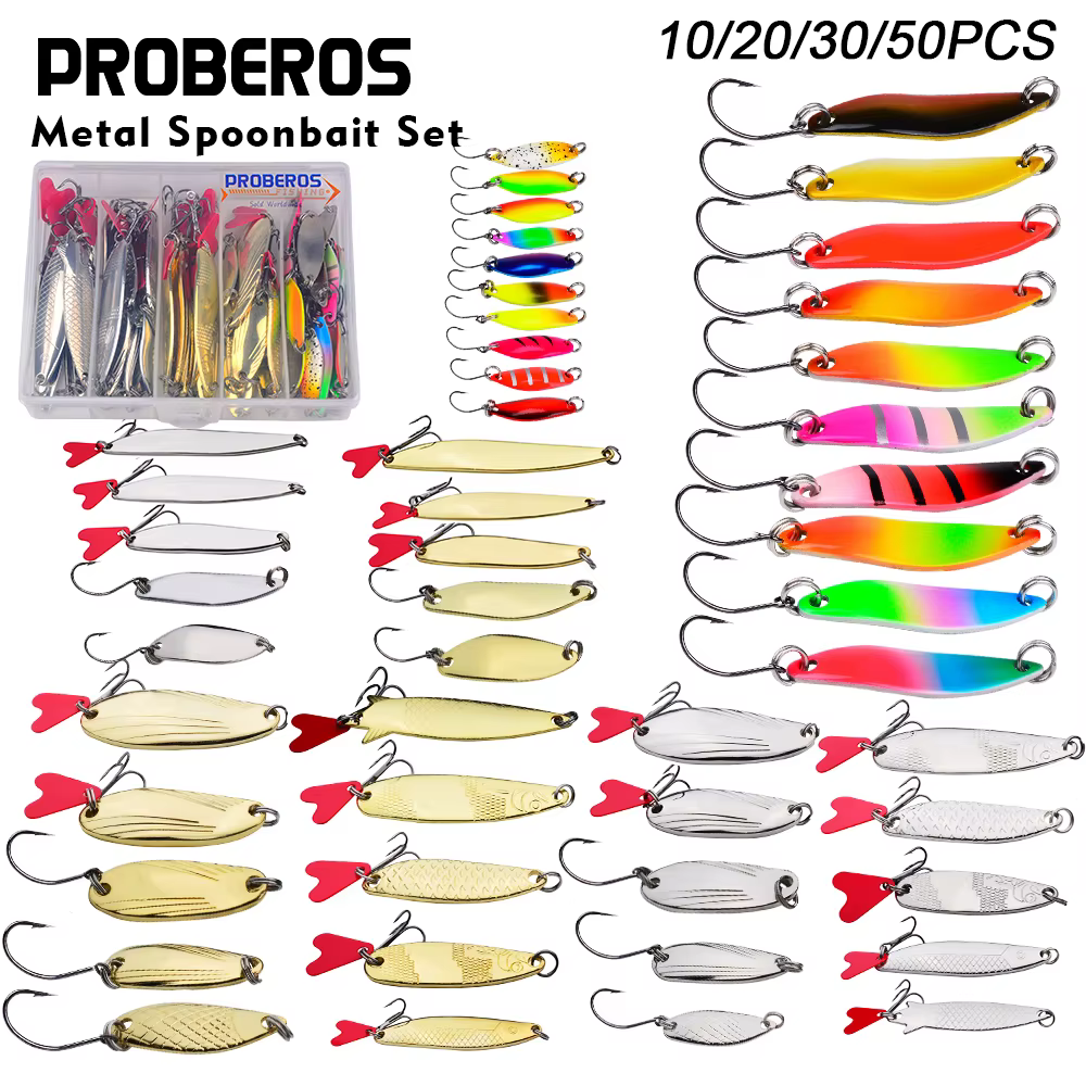 PREOBEROS Señuelos giratorios metal – Lubina, trucha y salmón - imagen 4